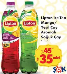 LİPTON ICE TEA MANGO/YEŞİL ÇAY AROMALI SOĞUK ÇAY 1,5 L
